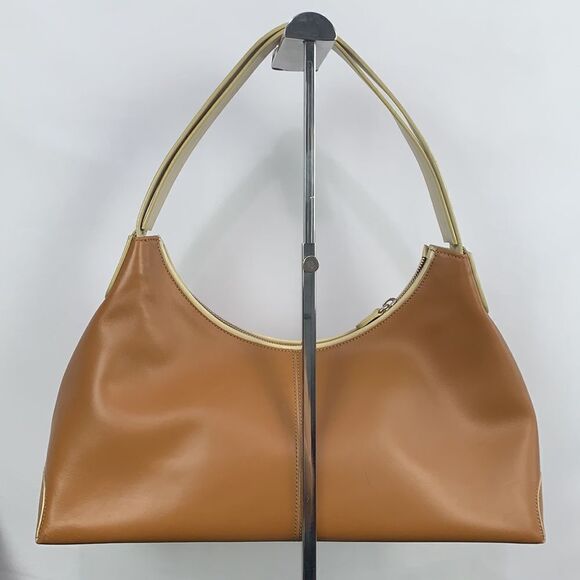 Tod’s tan leather satchel bag - Picture 4 of 11